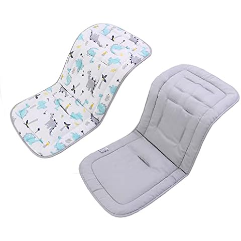 LAT Baby Pushchair Seat Liners, Pram Liner 100% Cotton Baby Stroller Liner Pad Seat Cover Padded Universal Seat Cushion Pad Stroller Pram Pushchair for Toddler Infant (Dinosaur) Cover