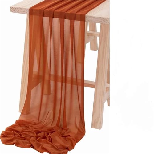 Arche de mariage drapée en mousseline vert foncé 75x300cm x2