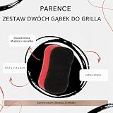 PARENCE.- Zestaw 2 specjalnych gąbek do czyszczenia grilla i piekarnika - Gąbki do mycia piekarnika i grilla - Wszystkie rodzaje czyszczenia - 2 sztuki
