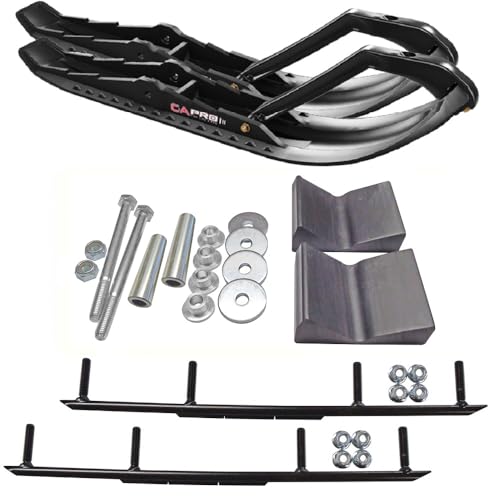 C&A Pro Black TMX Snowmobile Skis w/ 6