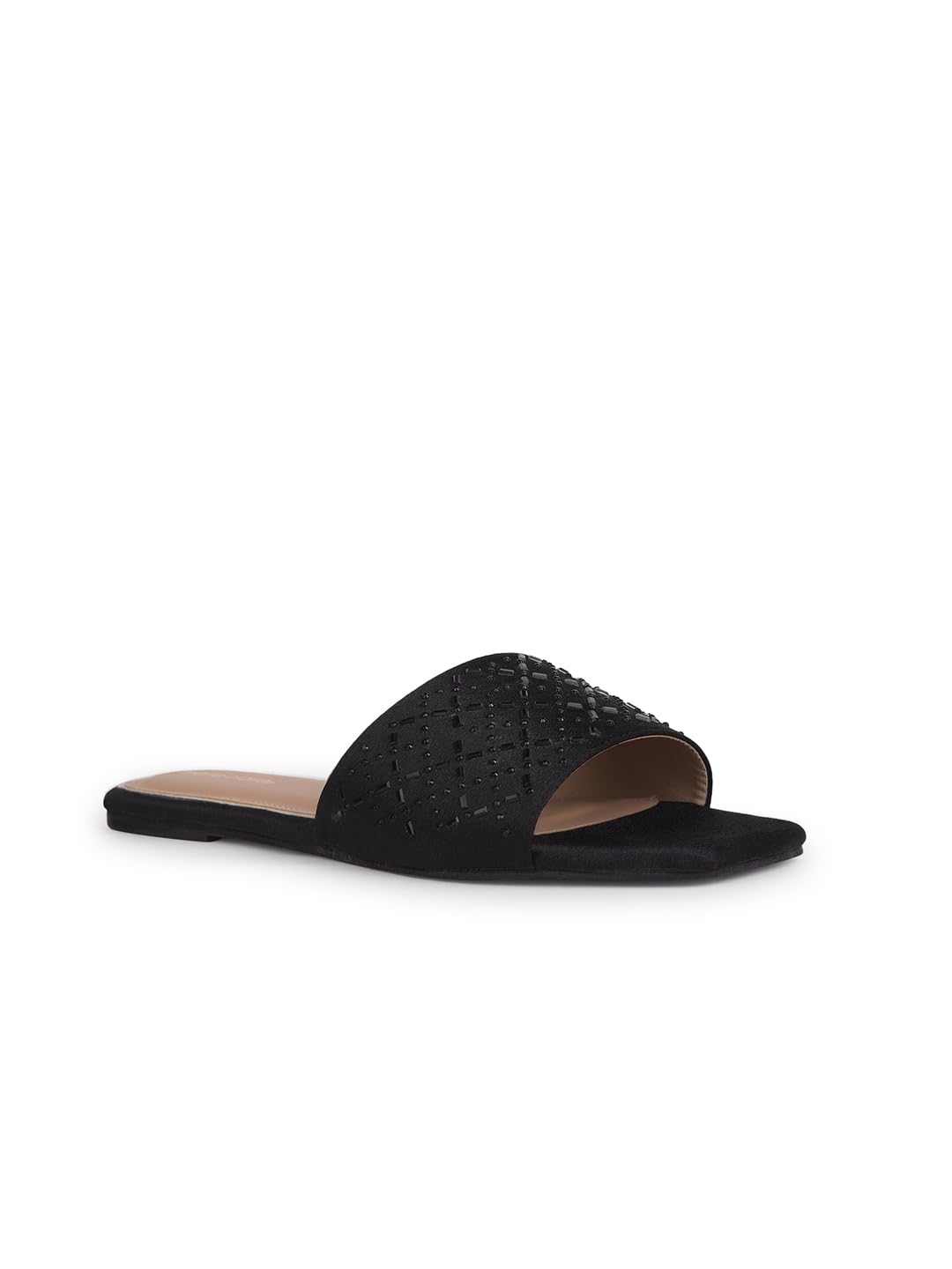BATA Women Footin Black Slippers-4 (5716247)