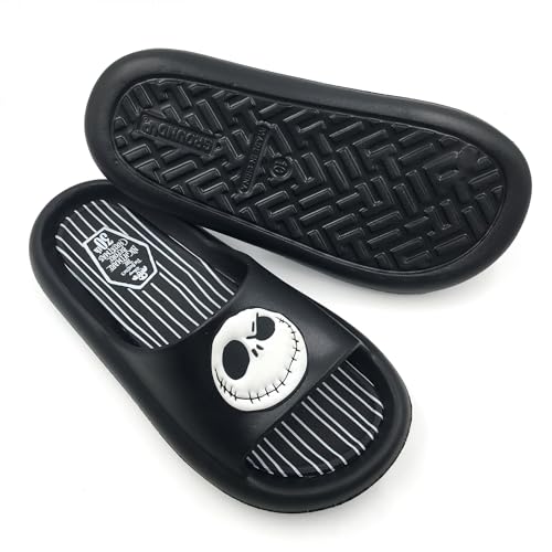 Ground Up The Nightmare Before Christmas Jack Skellington Grin Flip Flop Slide Sandals