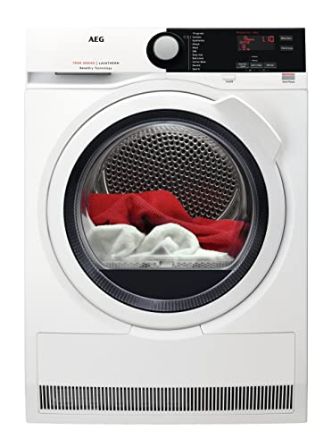 AEG - Heat Pump Dryer, Sensidry, 8 KG Capacity, Powerful Asynchronous Motor, White, TX7E8R1B