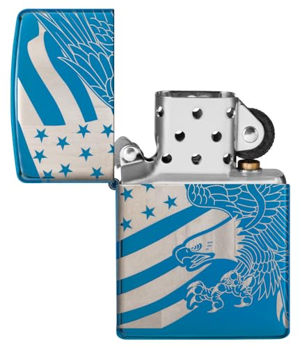 Encendedor Zippo diseño patriótico azul miniatura 4