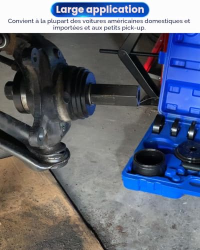 ATPEAM Kit Extracteur de Roulement 24 Pièces, Coffret d’Extracteur de Roulement Universel pour Démontage et Montage des Roulements de Roue – vue 5