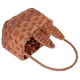Panier de fleurs tissé - la conception portable de ce panier tissé le rend pratique à transporter et à utiliser pour les pique-niques en plein air et les rassemblements.