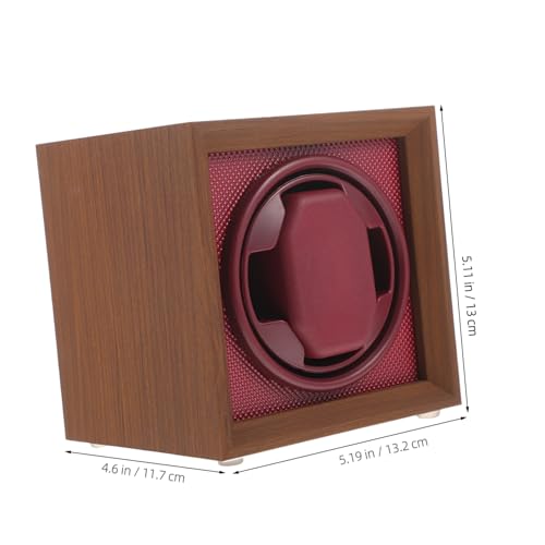 Caja para relojes automáticos con 3 niveles ajustables y estuche giratorio de madera 2