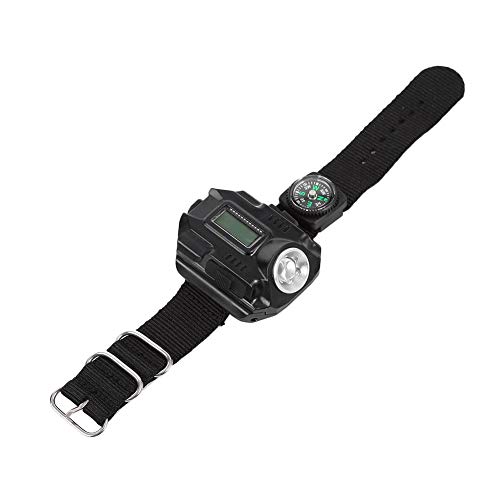 Preisvergleich Produktbild Demeras LED Armbanduhr Lampe Taschenlampe Hochwertige USB wiederaufladbare Taschenlampe für Camping Outdoor zum Wandern