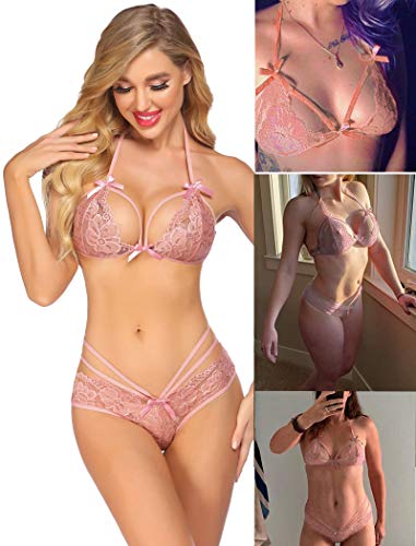 Image of Avidlove Lingerie Lace Babydoll 2 Piece Sexy Bra and Panty Sets