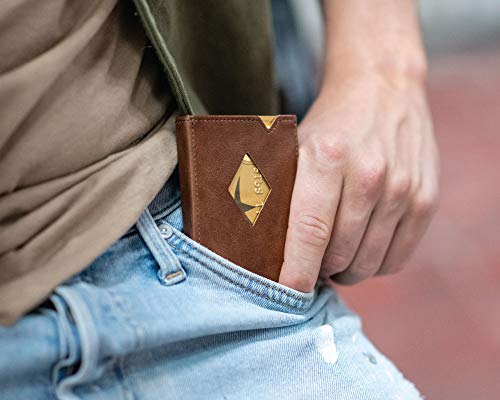 Exentri Multiwallet In Hazelnut W/Stainless Steel Locking Clip And Coin Pocket #TOP6