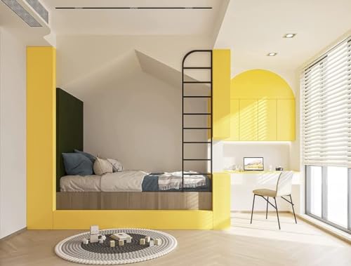 Image of Self Adhesive Decorative Peel Stick Waterproof Yellow Solid Wallpaper Wall Decor Removable Wall Paperr for Living Room Hall Decoration PVC Vinyl DIY Contact Paper Texture 45x304cm