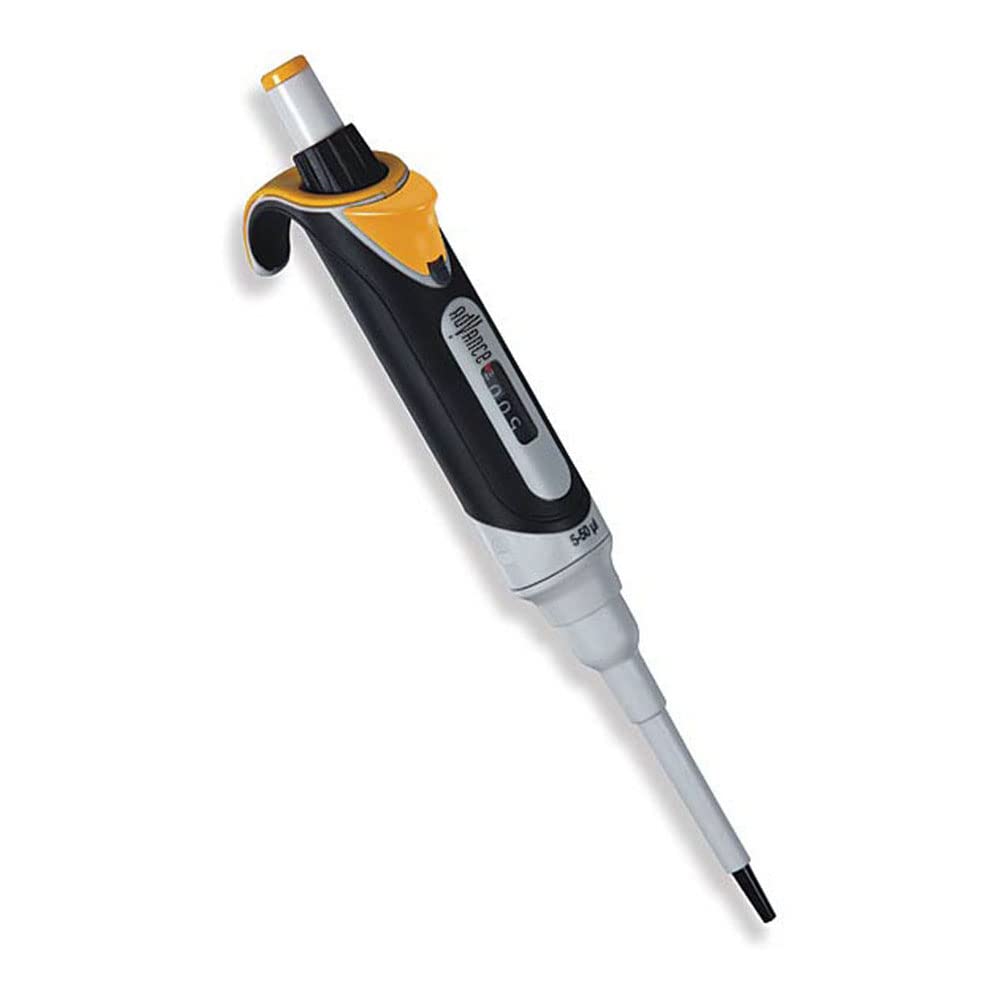 Globe Scientific Diamond Advance 3341-10000 Ultralight High-Performance Pipettor, 1-10mL Volume, Fully Autoclavable, Adjustable Volume, Green