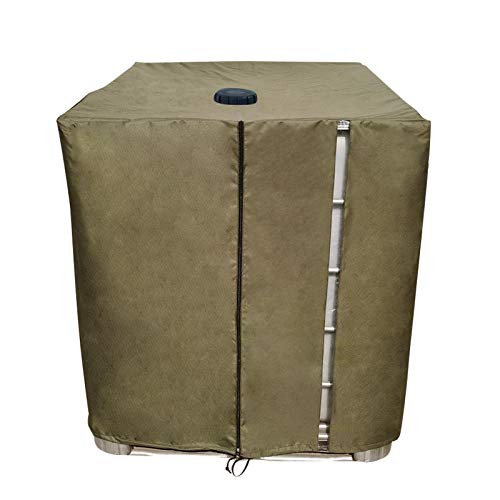 IBC Tank Abdeckung - IBC U V-Schutz Folie - Wasserdicht Staubdicht Wassertank Abdeckplane - Schutzhülle Schutzplane Schutz Haube für 1000L IBC Container Regentonne Verkleidung Wassertank Zubehör