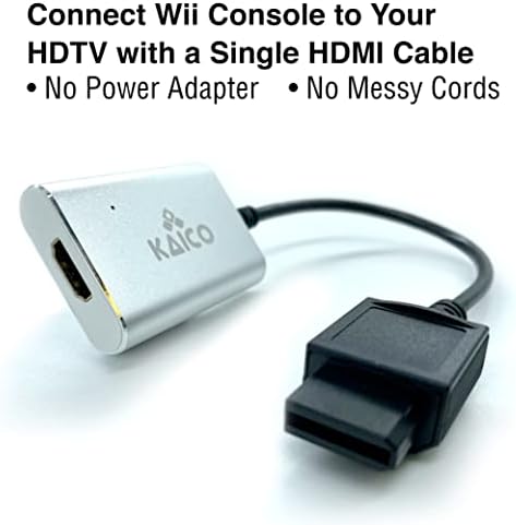 Kaico 닌텐도 콘솔용 Wii to HDMI 어댑터, 컴포넌트 출력 지원 - 플러그 앤 플레이 - NTSC & PAL — 사진 5