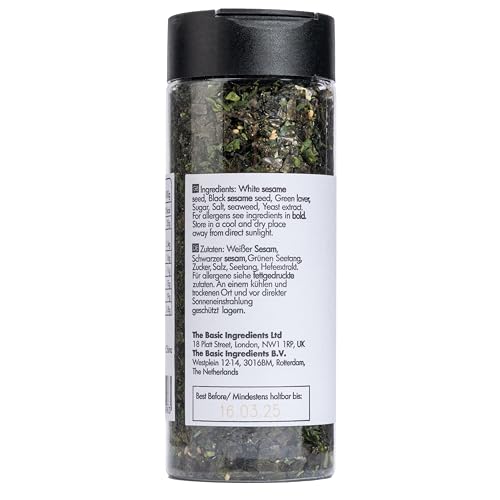 Emma Basic - Seaweed Furikake seasoning 100g | Rice Topping | Avocado Topping | High Fibre | Source of Protein | No additives