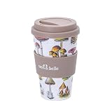 Sass & Belle Taza de café de viaje de hongos vintage