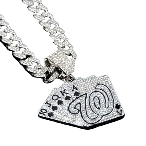 Cartes à jouer de poker en collier homme, l'idée cadeau streetwear incontournable