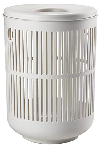 Zone Denmark Laundry Basket - Elevate Your Laundry Routine with Style and Functionality, Soft Grey 16.14x16.14x21.65 inches