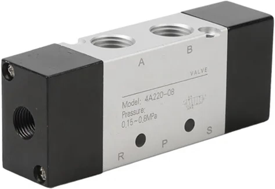 4A Series Solenoid Valve Air Control Three-Position Five-Way 4A110 120 130 210 220 230 310 320 330 410 420 430-06 08 10 15(4A410-15)