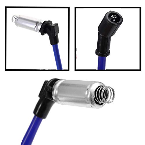 DSkoiph 8 PCS 10.2MM Spark Plug Ignition Wire High Performance Fit for 2000-2009 Chevy GMC Saab Isuzu Hummer V8 48322R 48322 7831