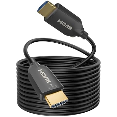 SOEYBAE 4K Fiber Optic HDMI Cable 50ft/15m,HDMI Cable 2.0 Supports 4K@60Hz, 18Gbps,4:4:4,ARC, 3D,for TV LCD Laptop PS3 PS4 Cover