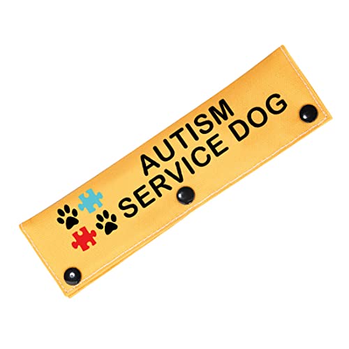PWHAOO Autism Service Dog Leash Wrap Autism Dog Autism Alert Dog Autism Service Dog Leash Sleeve (Autism Service Sleeve)