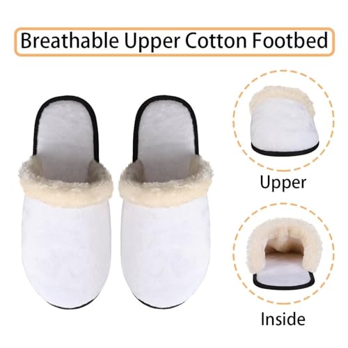 Dolyues Hausschuhe für Damen und Herren, Unisex, Slipper, Indoor-Hausschuhe, mit rutschfester Gummisohle, mops, Large