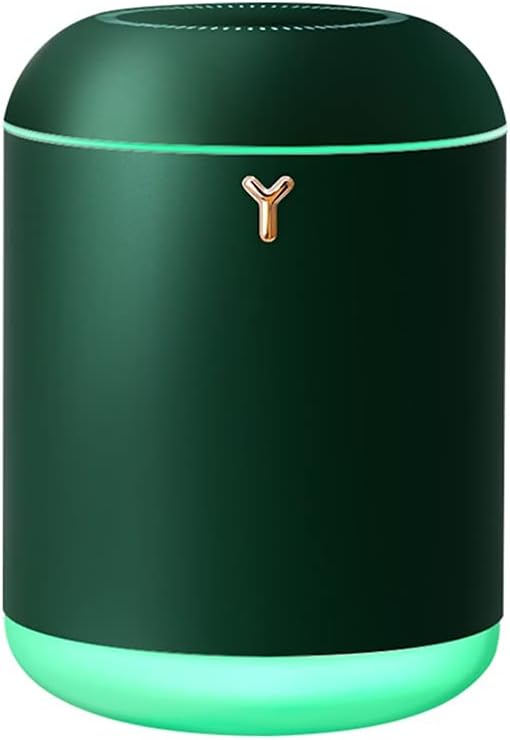 Agility 1000ml Ultrasonic Aroma Essential Oil Diffuser - Portable Mini USB Aromatherapy Diffusers Cool Mist Vaporizer Humidifier with Colorful Night Light,Two Spray Modes (Green) (Green)
