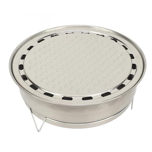Gril à charbon de bois portable compact Domary poêle de camping extérieur et pique-nique rond