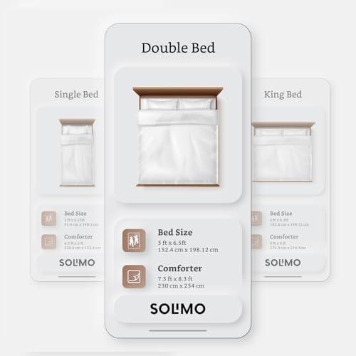Image of Amazon Brand - Solimo Microfibre Reversible Comforter, Double (Sky Blue & Taupe Grey, 200 GSM)