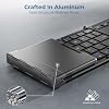 iClever Foldable Keyboard with Touchpad, BK08 Portable Tri-Folding Bluetooth Keyboard for iPad, iPhone, Windows, Mac & Android Connect Up to 3 Devices