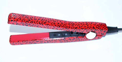Plancha de Pelo Mini Cerámica Rojo Leopardo miniatura 5