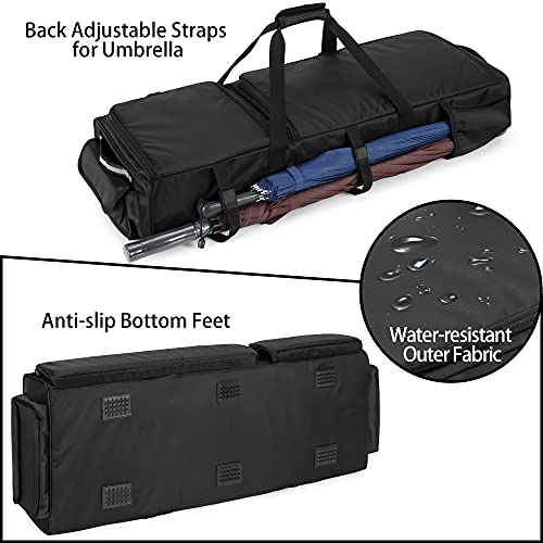 Samdew Under Seat Storage Bag Fit For Supercrew Cab & Crew Cab, Back Seat Double-Compartment Organizer For Truck, Practical Underseat Tool Box With Inner Dividers & Multiple Pockets (Patented Design) #TOP5