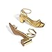 DREAM PAIRS Women's Chunky Strappy Heels Square Open Toe Ankle Buckle Low Heels Sandals for Daily Wedding Party Dress,Size 10,Gold,SDHS2496W