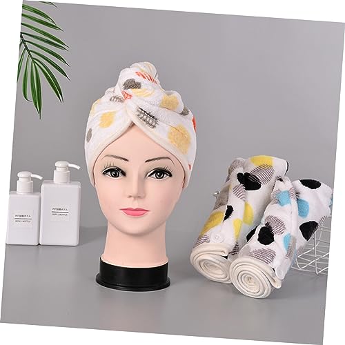 FOMIYES Touca De Secagem De Cabelo Toalha De Chapéu Seco Toalha De Microfibra Para Cabelo Toalhas De