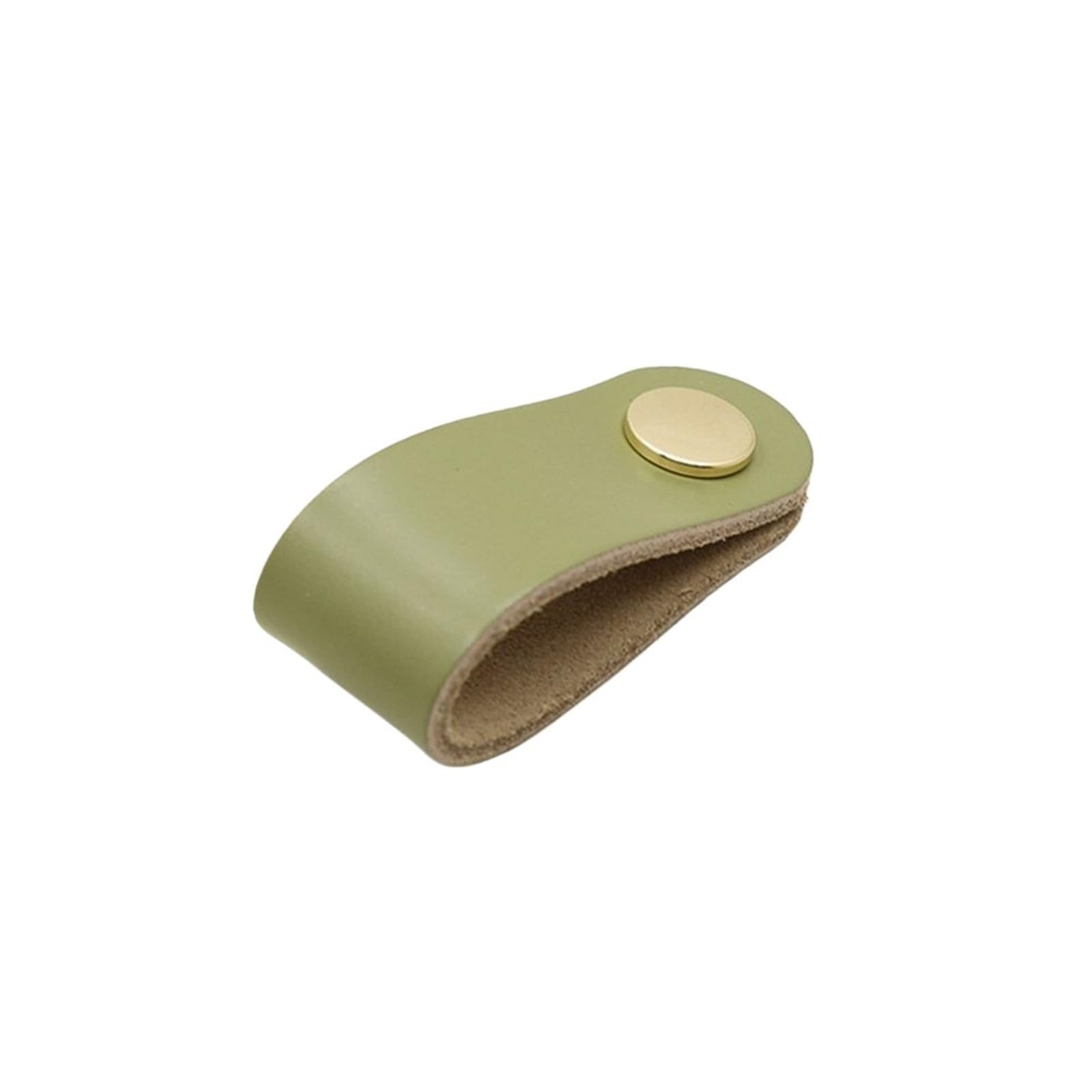 Cqahdsevf Green Leather Drawer Pulls, Leather Furniture Drawer Handles Multicolor(Green)