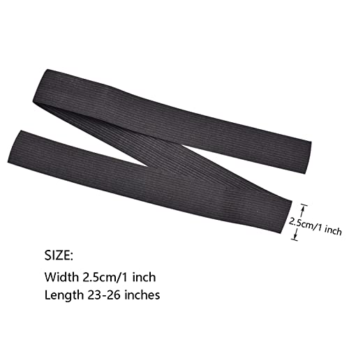 6 Pcs Black Elastic Bands Wig Accessories For Making Wigs Lace Frontal Lace Closure And Sewing (Width 2.5 Cm) #TOP2