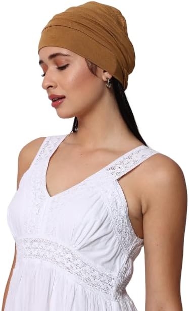 Chemo Silky Soft Slouchy Snood Bamboo Cap Beanie for Women Cancer Hair Loss Turban Hat Chemo Headwear Women - Image 4