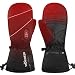 Heated Gloves,Mens Womens Heated Ski Gloves Mittens,7.4V 2200MAH Electric Rechargeable Battery Gloves for Winter Skiing Skating Snow Camping Hiking Heated Arthritis Hand Warmer Gloves