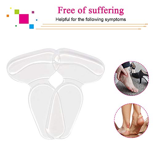 URAQT Hielgrepen, Gel Shoe Inserts Liners Pads voor te grote schoenen Anti-Slip Hielgrepen Inserts Liners Voetinlegzolen… - Image 3