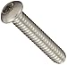 18-8 Stainless Steel Socket Cap Screw, Button Head, Internal Hex Drive, Meets ASME B18.3/ASTM F879, 5/16" Length, Fully Threaded, #5-40 Threads (Pack of 100)