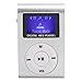Portable Mini MP3 Music Player Set Sports BackClip Ultralightweight Player LCD Screen MP3 with Builtin Memory Card Expansion Slot Support Memory Card(Silver)