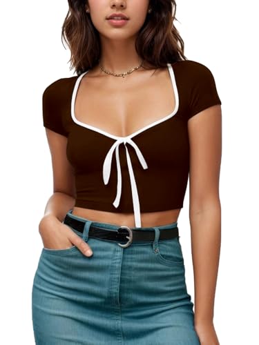 Image of Aahwan Women's Royal Polyester Regular Fit Cropped Top