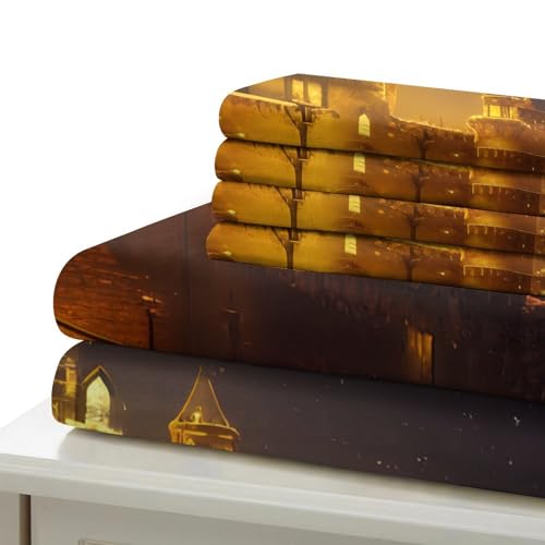Housse de couette microfibre résistante 220x240 cm imprimé 3D fermeture éclair