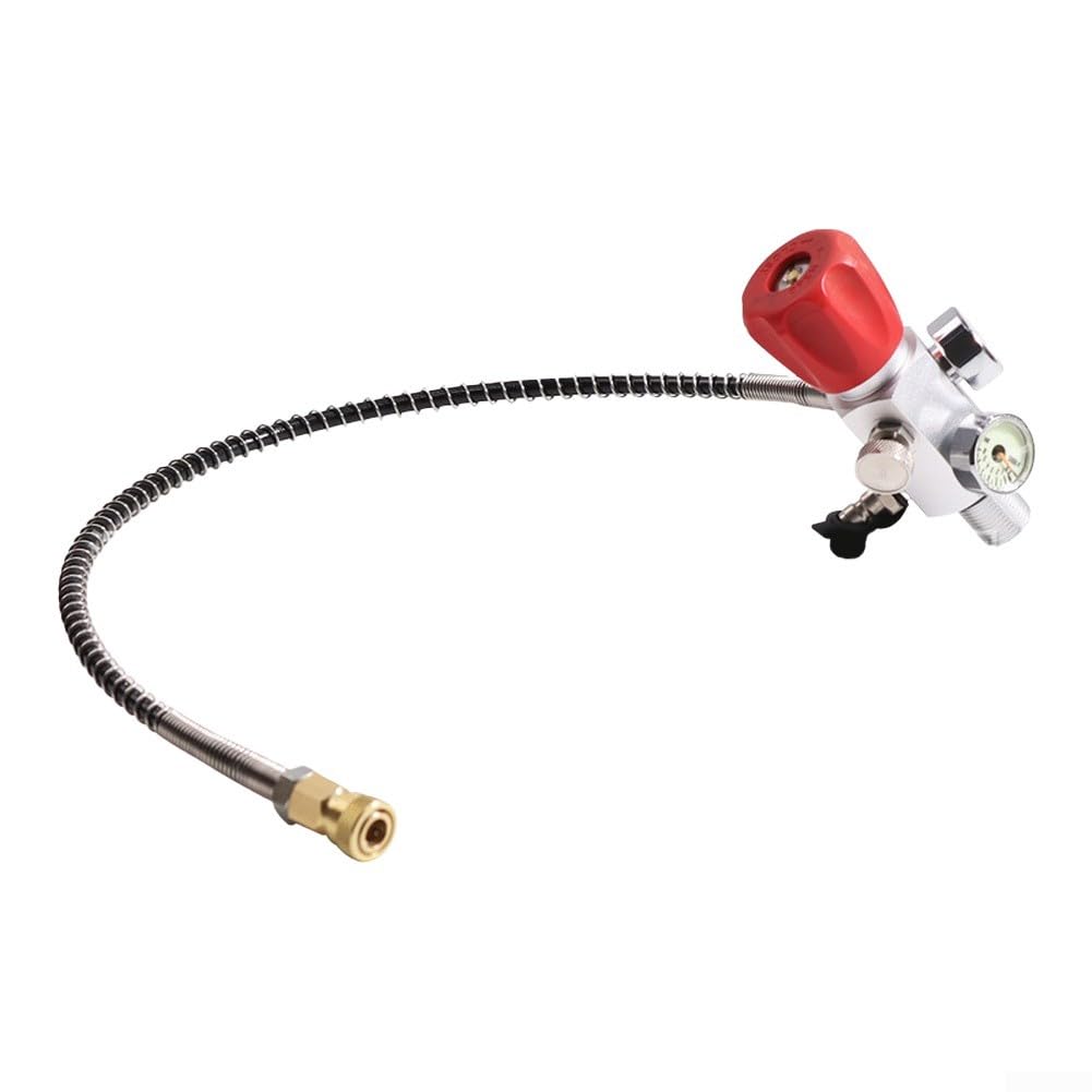Adaptador Llenado Buceo 18mm G5/8 7/8 Doble Manómetro