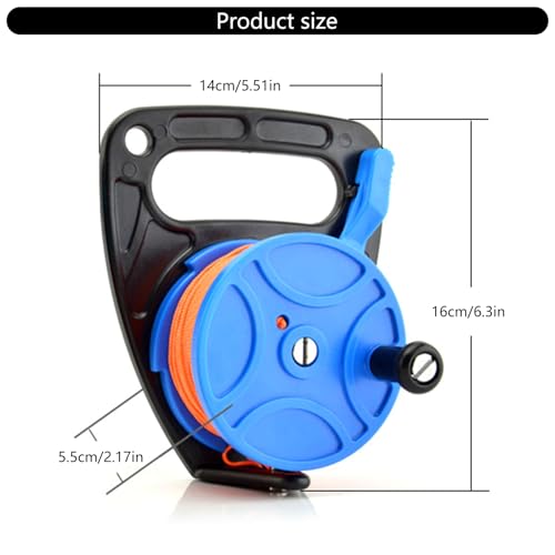 Carrete de buceo retráctil con carrete de dedo y trinquete con interruptor Scubas 4