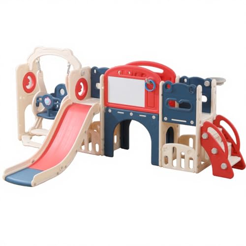 Lovgrils 12 in 1 Toddler Outdoor Playset with Swing