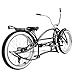 Tracer KRAKER PRO 26 Inch Stretch Chopper Bicycle for Adult,Single Speed Men Lowrider Bike with Oversized Hi-Ten Stretch Steel Frame,Front Wheel 26 * 3.5,Rear Wheel 26 * 4.0 Multiple Colors (Black)