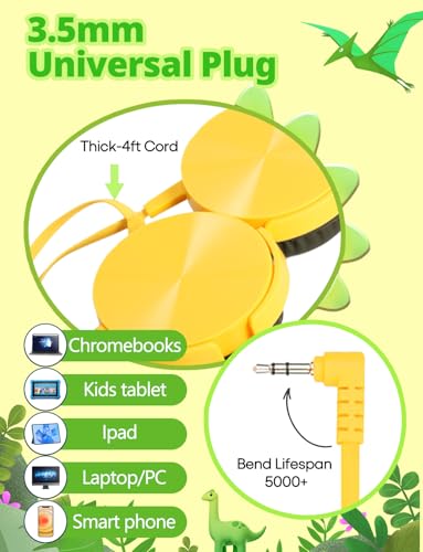 50% Off Kids Headphones for School - 2 Pack Foldable Wired Headphones