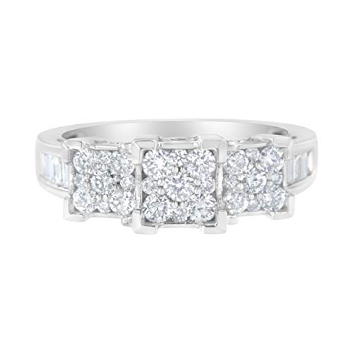 Haus of Brilliance 10kt White Gold 1ct TDW Diamond Modern Band Ring (H-I,SI2-I1)